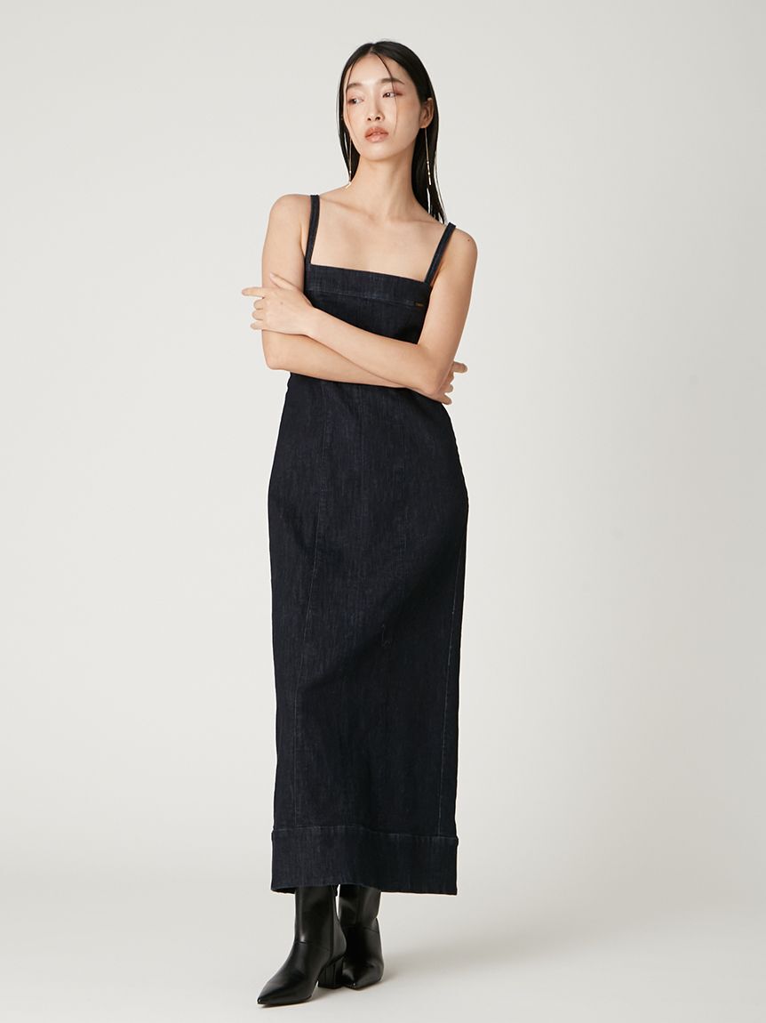 FRAY I.D「【Lee&times; FRAY I.D】ストレートデニムキャミワンピース」|ワンピース|