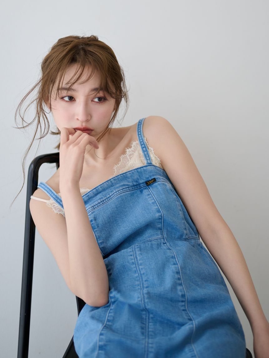 FRAY I.D「【Lee&times; FRAY I.D】ストレートデニムキャミワンピース」|ワンピース|