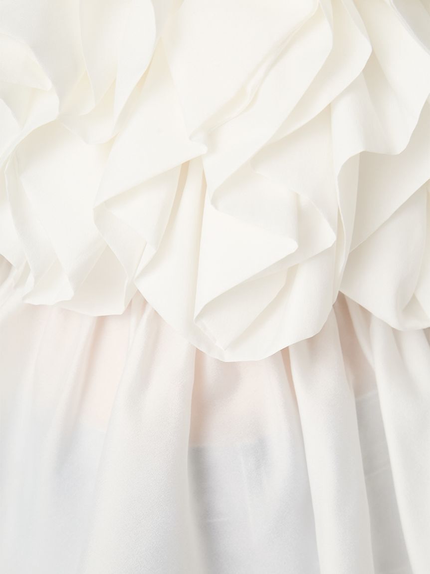 FRAY I.D「フラワーライクフリルペプラムブラウス」|シャツ・ブラウス|