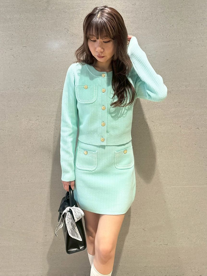 LILY BROWN「コットンニットミニスカート」|スカート|