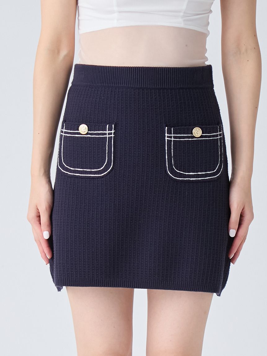 LILY BROWN「コットンニットミニスカート」|スカート|