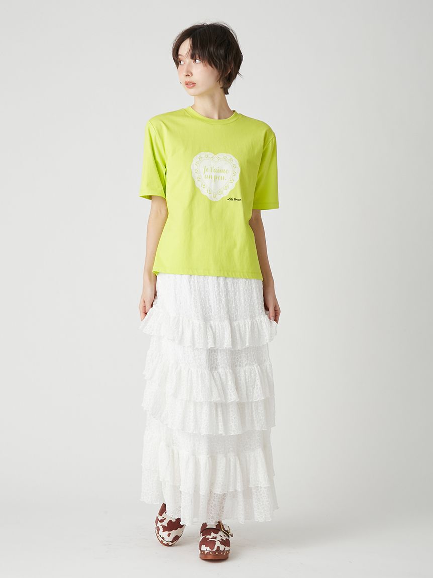 LILY BROWN「ステップフリルシアースカート」|スカート|