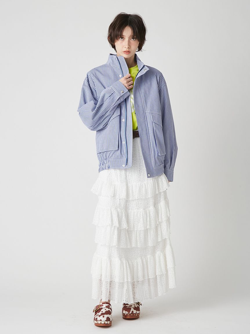 LILY BROWN「ステップフリルシアースカート」|スカート|