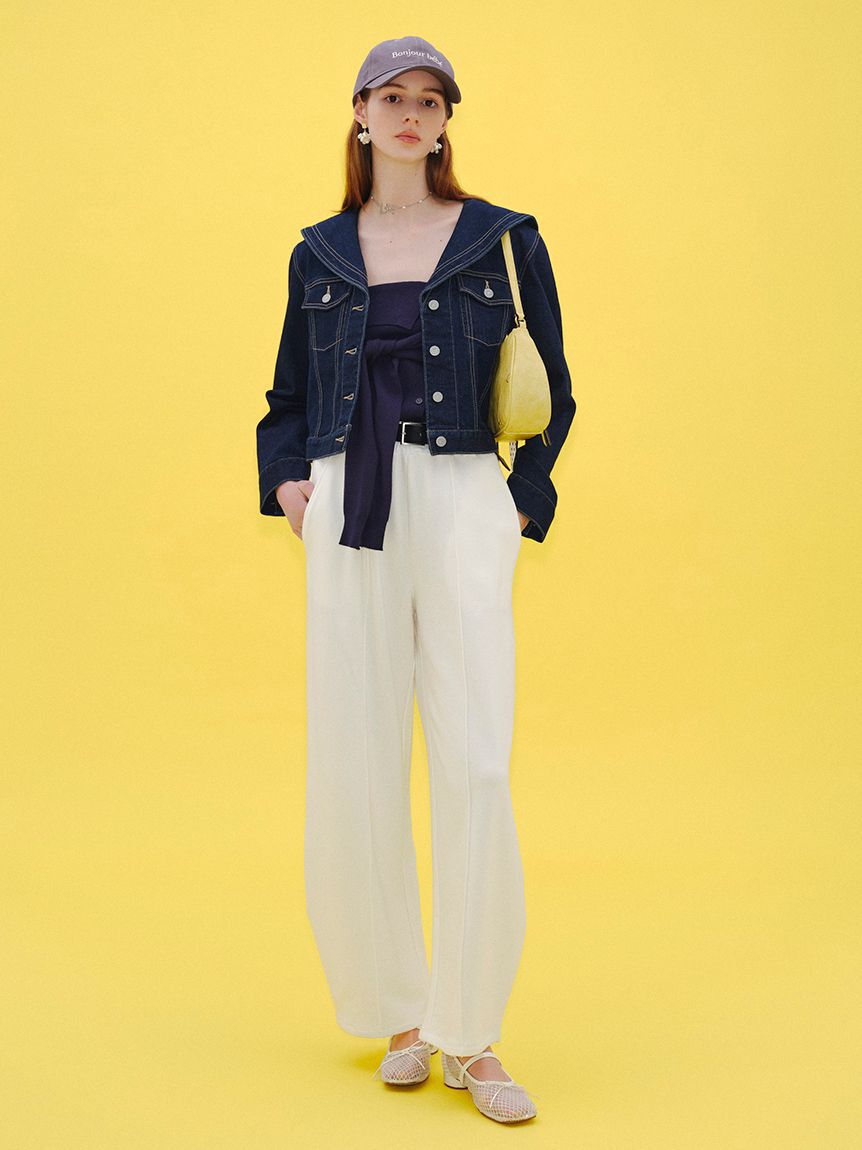 LILY BROWN「セーラーデニムジャケット」|デニムジャケット|