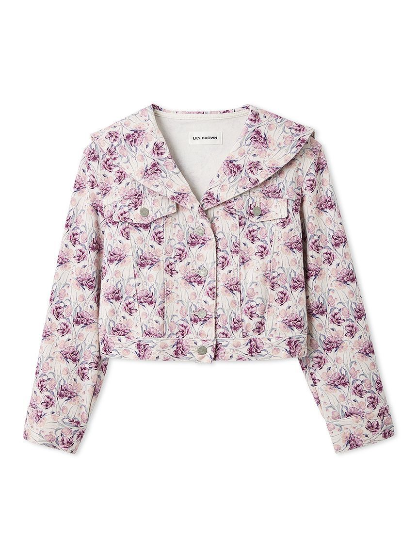 LILY BROWN「セーラーデニムジャケット」|デニムジャケット|