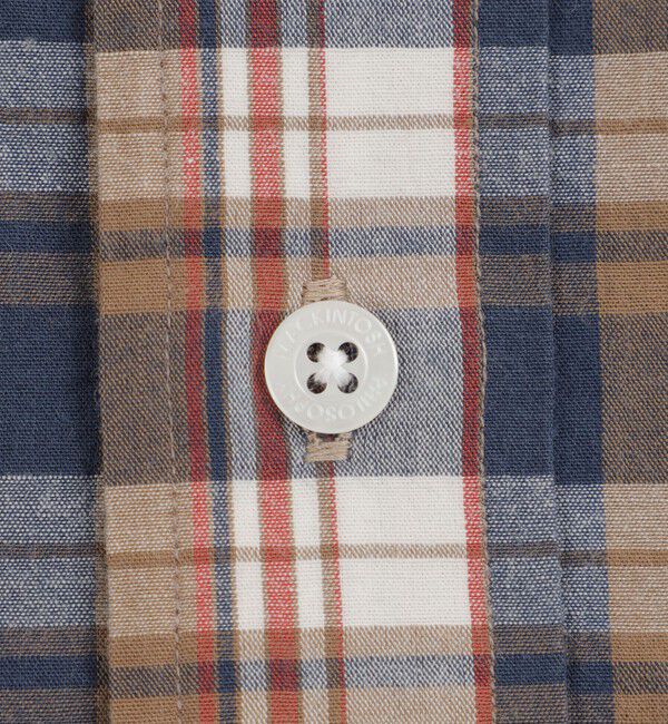 MACKINTOSH PHILOSOPHY「BUCKINGHAM BEAR 半袖ボタンダウン マドラスチェック」|シャツ・ブラウス|