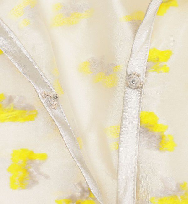  「ファンシージャカードハーフスリーブブラウス」|シャツ・ブラウス|