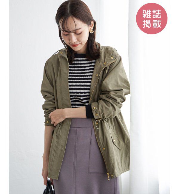 ikka「ハッスイマウンテンパーカ」|ブルゾン・スタジャン|オリーブ