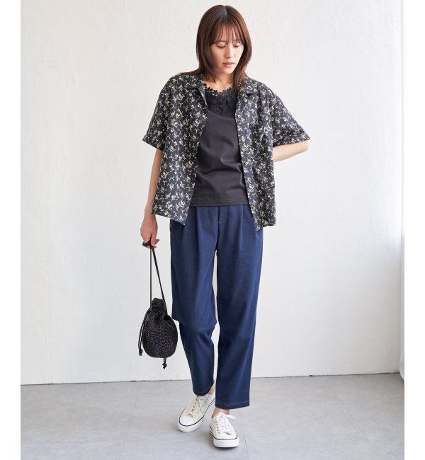 ikka「涼やか開襟ポケ付きシャツ」|シャツ・ブラウス|