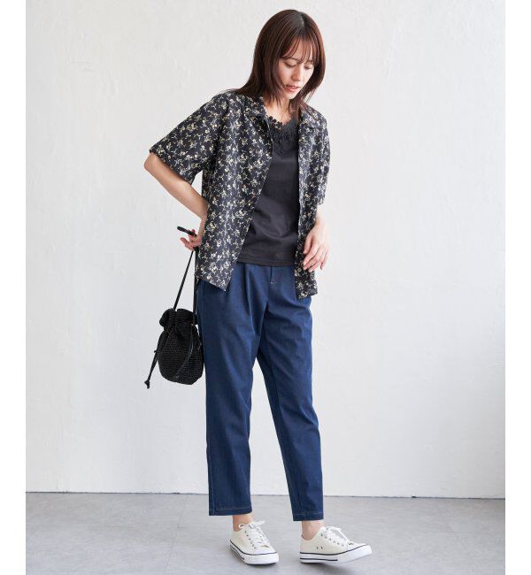 ikka「涼やか開襟ポケ付きシャツ」|シャツ・ブラウス|