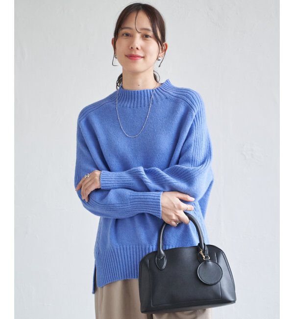 ikka「サイドスリットニットプルオーバー」|プルオーバー|