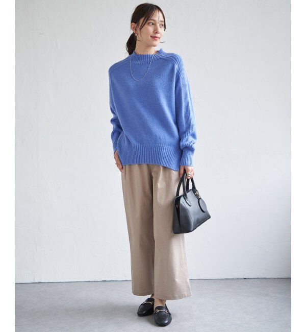 ikka「サイドスリットニットプルオーバー」|プルオーバー|