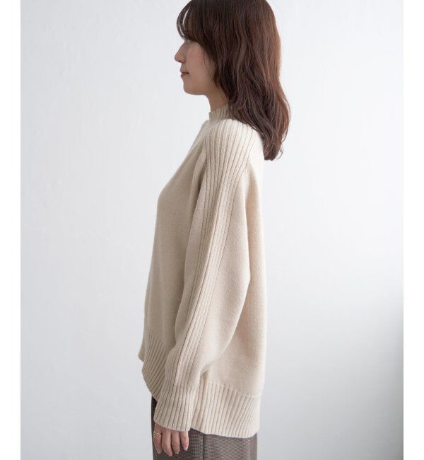 ikka「サイドスリットニットプルオーバー」|プルオーバー|