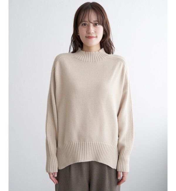 ikka「サイドスリットニットプルオーバー」|プルオーバー|