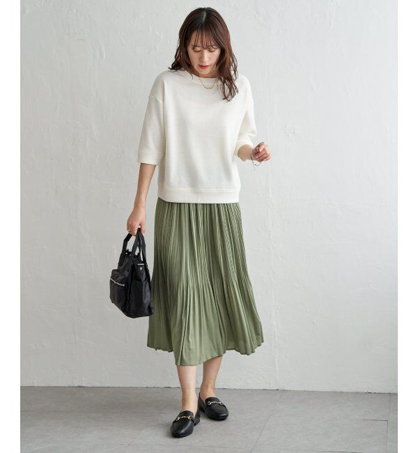 ikka「【2点セット】2WAYラメプルオーバー プリーツスカートセット」|ワンピース|