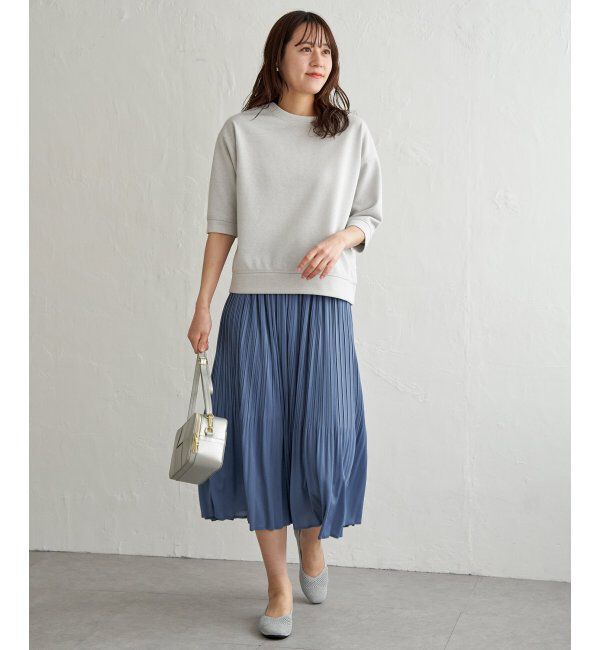 ikka「【2点セット】2WAYラメプルオーバー プリーツスカートセット」|ワンピース|