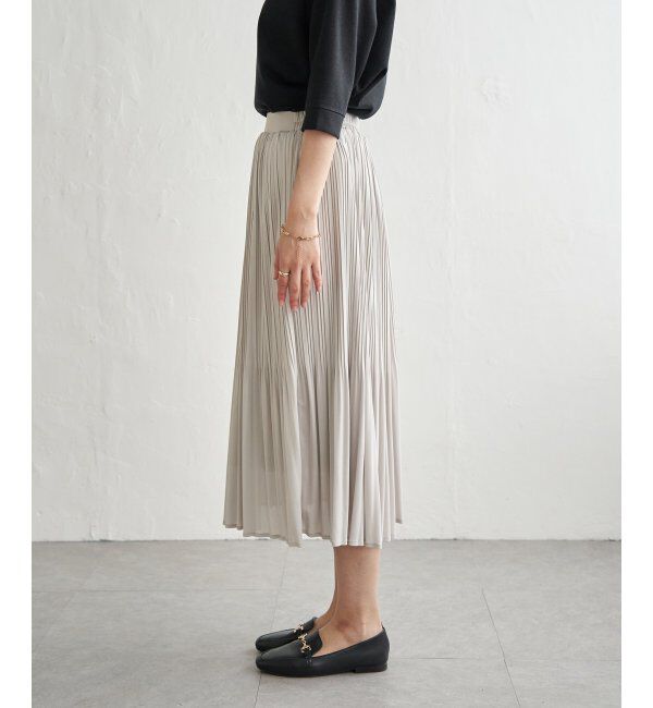 ikka「【2点セット】2WAYラメプルオーバー プリーツスカートセット」|ワンピース|