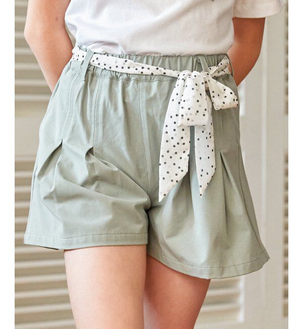 ikka kids「さらっとスカーフ付きタックキュロット（120~160cm）」|その他|