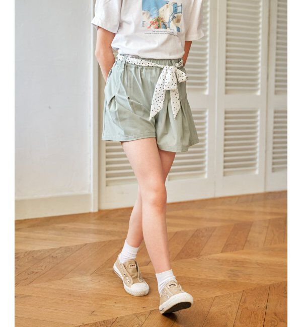 ikka kids「さらっとスカーフ付きタックキュロット（120~160cm）」|その他|