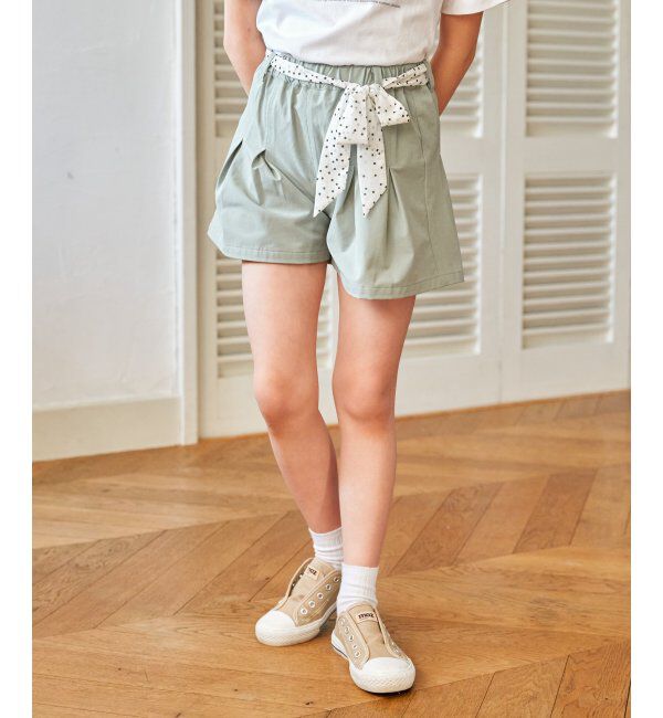 ikka kids「さらっとスカーフ付きタックキュロット（120~160cm）」|その他|