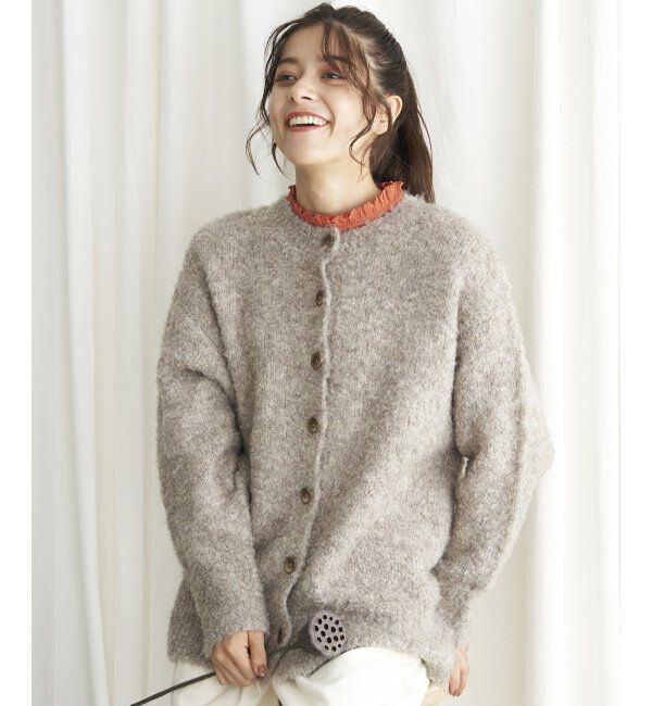 Lbc with Life「リサイクルモコモコ2WAYカーディガン」|カーディガン|