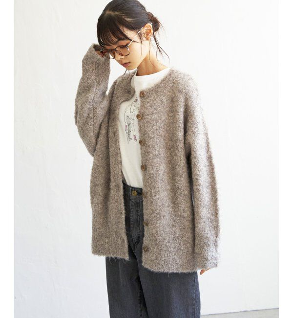 Lbc with Life「リサイクルモコモコ2WAYカーディガン」|カーディガン|