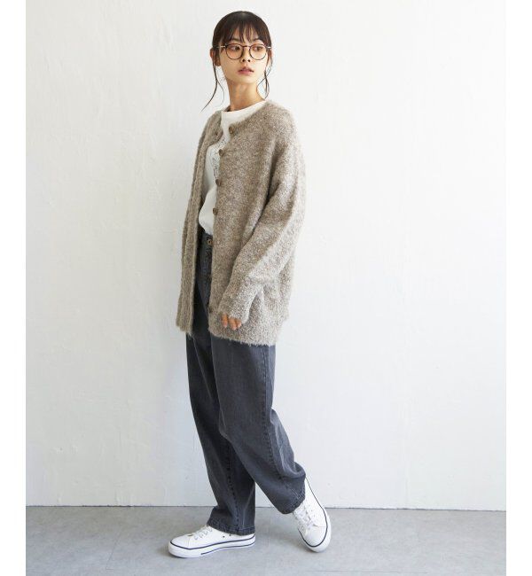 Lbc with Life「リサイクルモコモコ2WAYカーディガン」|カーディガン|