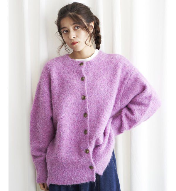 Lbc with Life「リサイクルモコモコ2WAYカーディガン」|カーディガン|ピンク