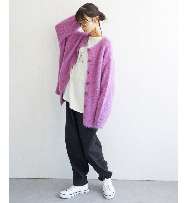 Lbc with Life「リサイクルモコモコ2WAYカーディガン」|カーディガン|