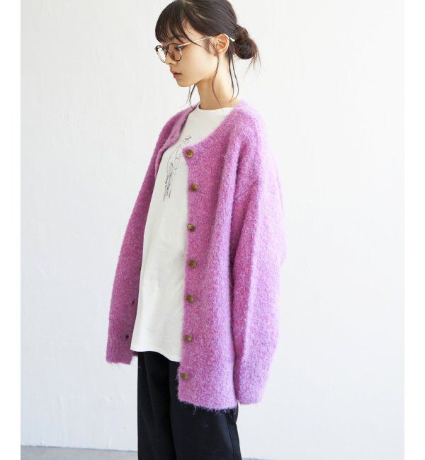 Lbc with Life「リサイクルモコモコ2WAYカーディガン」|カーディガン|