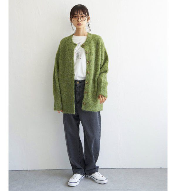 Lbc with Life「リサイクルモコモコ2WAYカーディガン」|カーディガン|