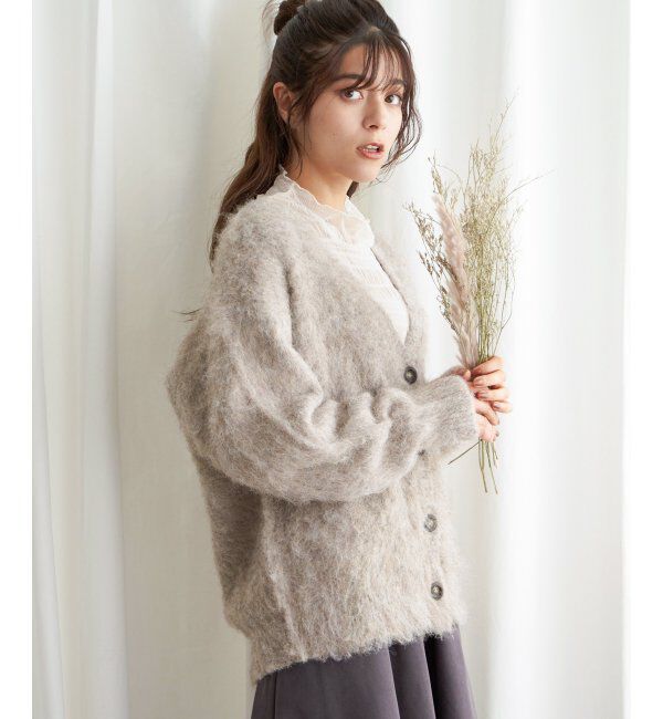 Lbc with Life「ふんわりMIXカーディガン」|カーディガン|