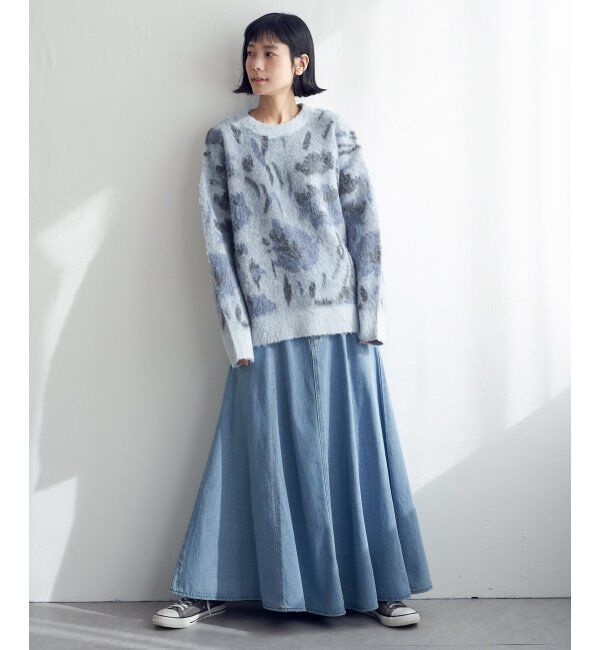 Lbc with Life「フラワージャカードふんわりプルオーバー」|カーディガン|