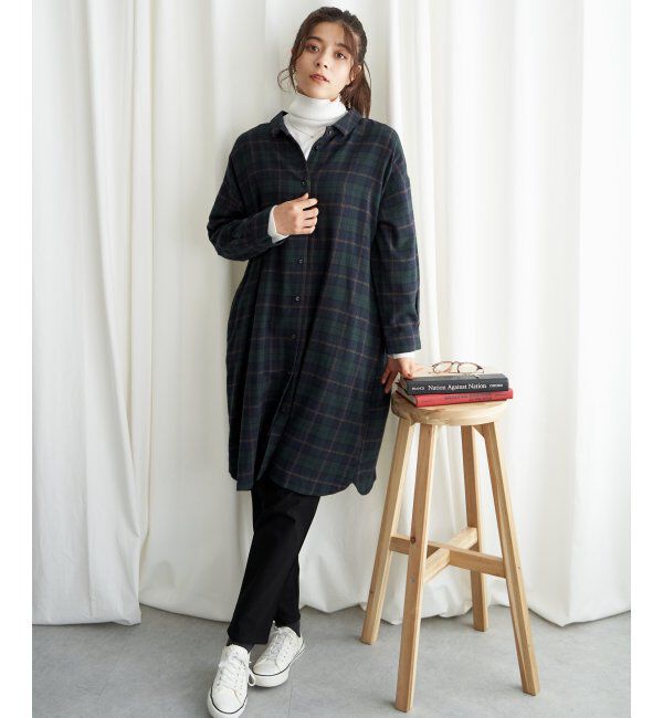 Lbc with Life「コットンチェック3WAYワンピース」|ワンピース|