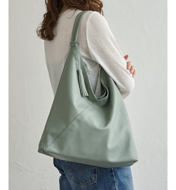 Lbc with Life「洗える合皮三角マチありショルダーバッグ」|その他|