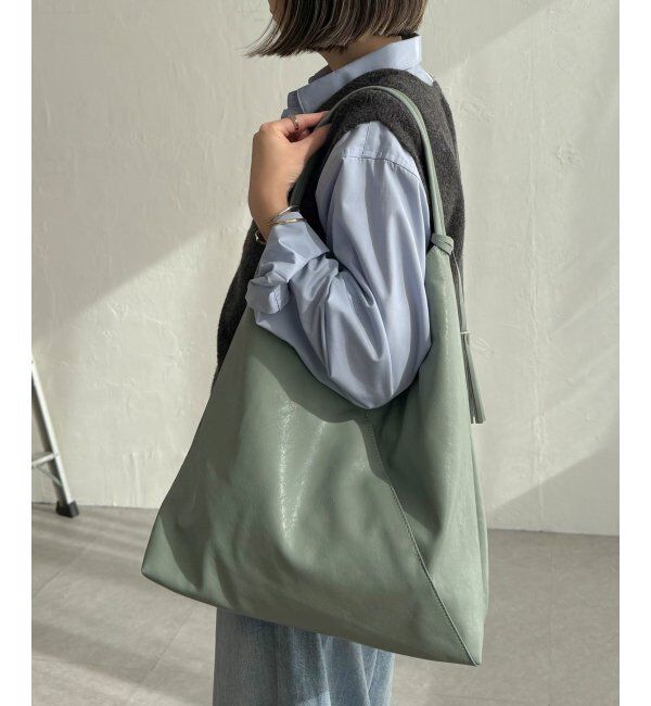 Lbc with Life「洗える合皮三角マチありショルダーバッグ」|その他|