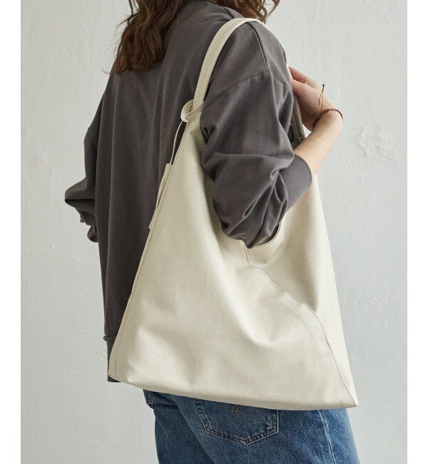 Lbc with Life「洗える合皮三角マチありショルダーバッグ」|その他|