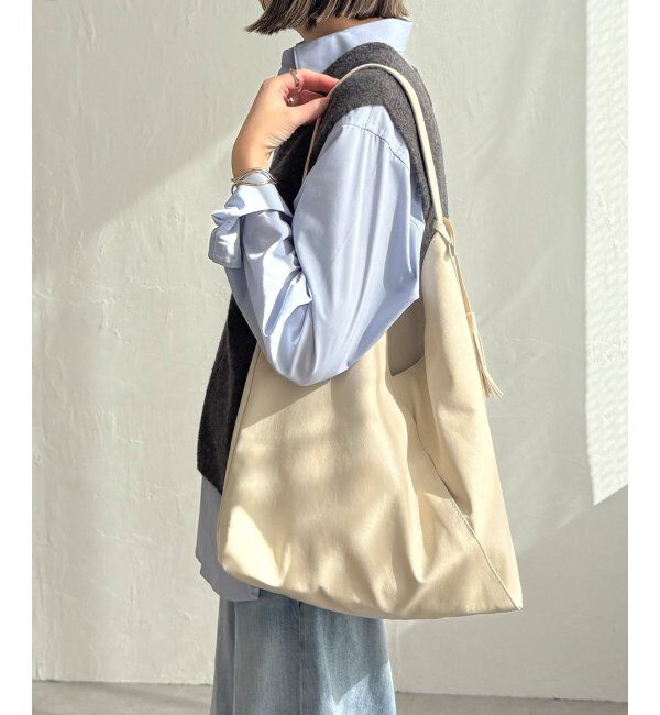 Lbc with Life「洗える合皮三角マチありショルダーバッグ」|その他|