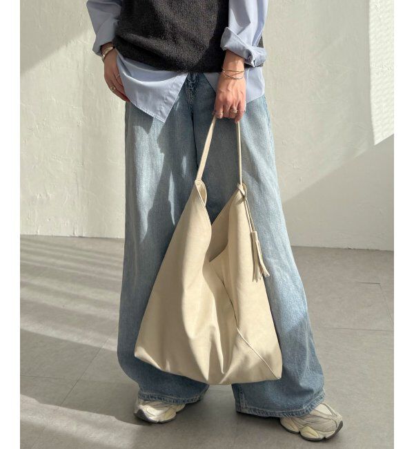 Lbc with Life「洗える合皮三角マチありショルダーバッグ」|その他|