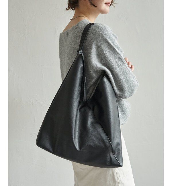 Lbc with Life「洗える合皮三角マチありショルダーバッグ」|その他|