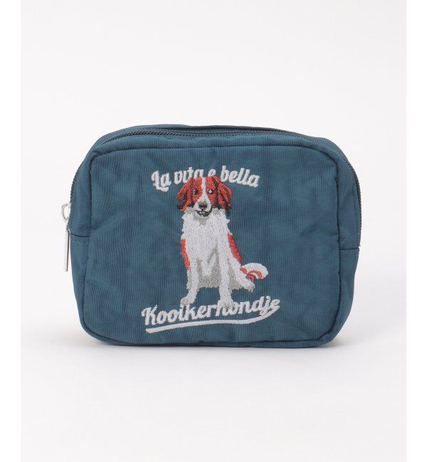 Lbc with Life「アニマルシシュウポーチ」|その他|ネイビーブルー