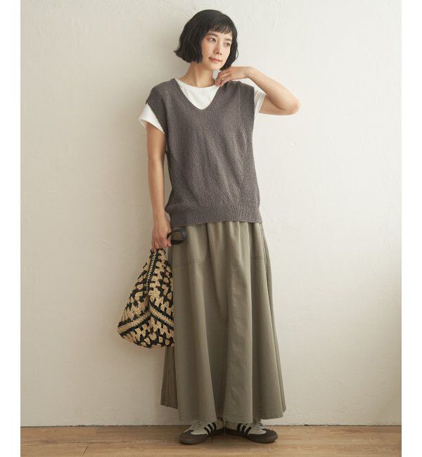 Lbc with Life「ミニブークレ2WAYジレ」|ニット・セーター|