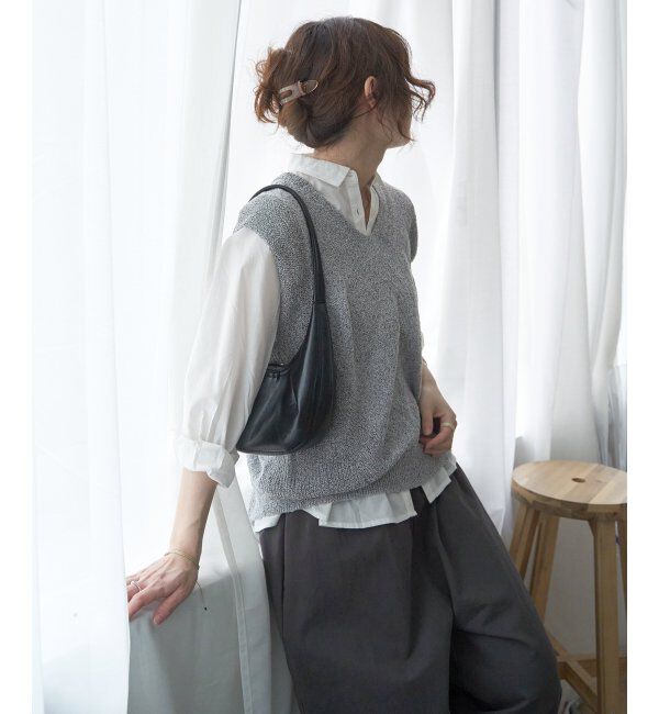 Lbc with Life「ミニブークレ2WAYジレ」|ニット・セーター|