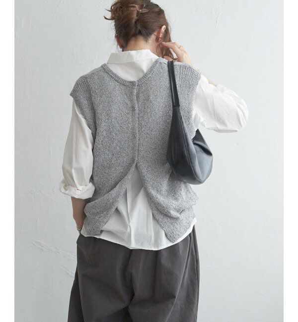 Lbc with Life「ミニブークレ2WAYジレ」|ニット・セーター|