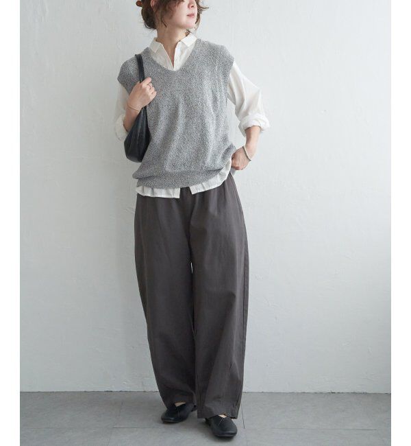 Lbc with Life「ミニブークレ2WAYジレ」|ニット・セーター|