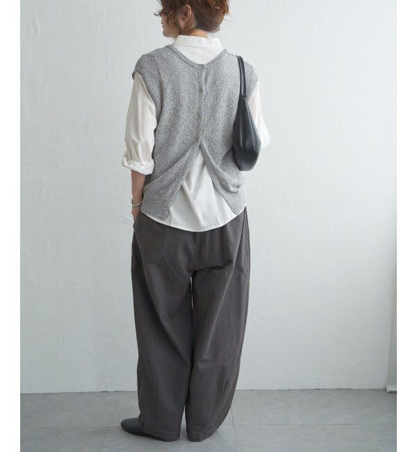 Lbc with Life「ミニブークレ2WAYジレ」|ニット・セーター|