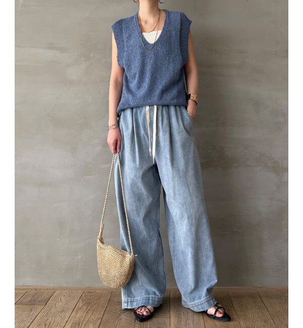 Lbc with Life「ミニブークレ2WAYジレ」|ニット・セーター|