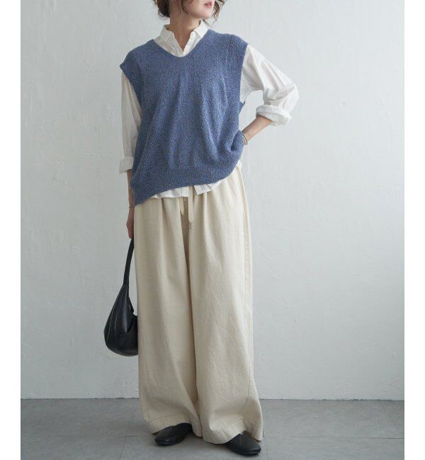 Lbc with Life「ミニブークレ2WAYジレ」|ニット・セーター|