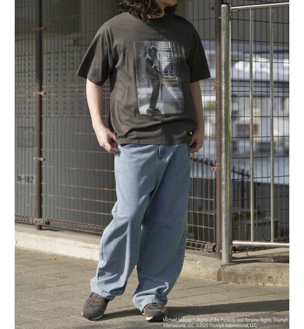 VENCE share style「Michael Jackson マイケル・ジャクソン ゴールド箔プリントTee」|Tシャツ・カットソー|