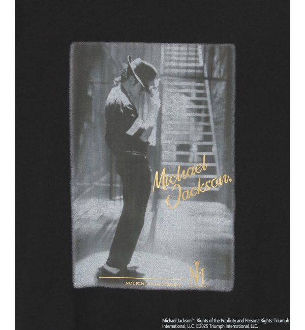 VENCE share style「Michael Jackson マイケル・ジャクソン ゴールド箔プリントTee」|Tシャツ・カットソー|
